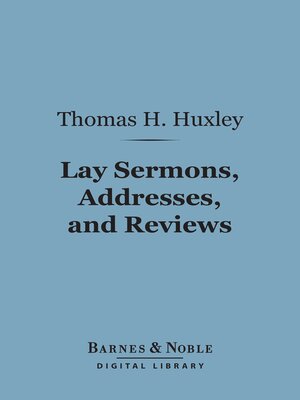 cover image of Lay Sermons, Addresses, and Reviews (Barnes & Noble Digital Library)
